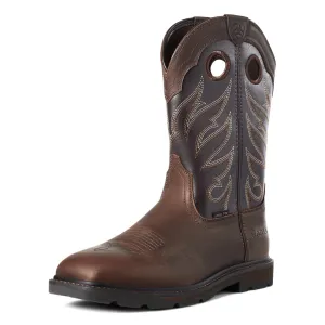 10034717  Ariat Men's Groundwork Steel Toe Brown/Bitter Brown