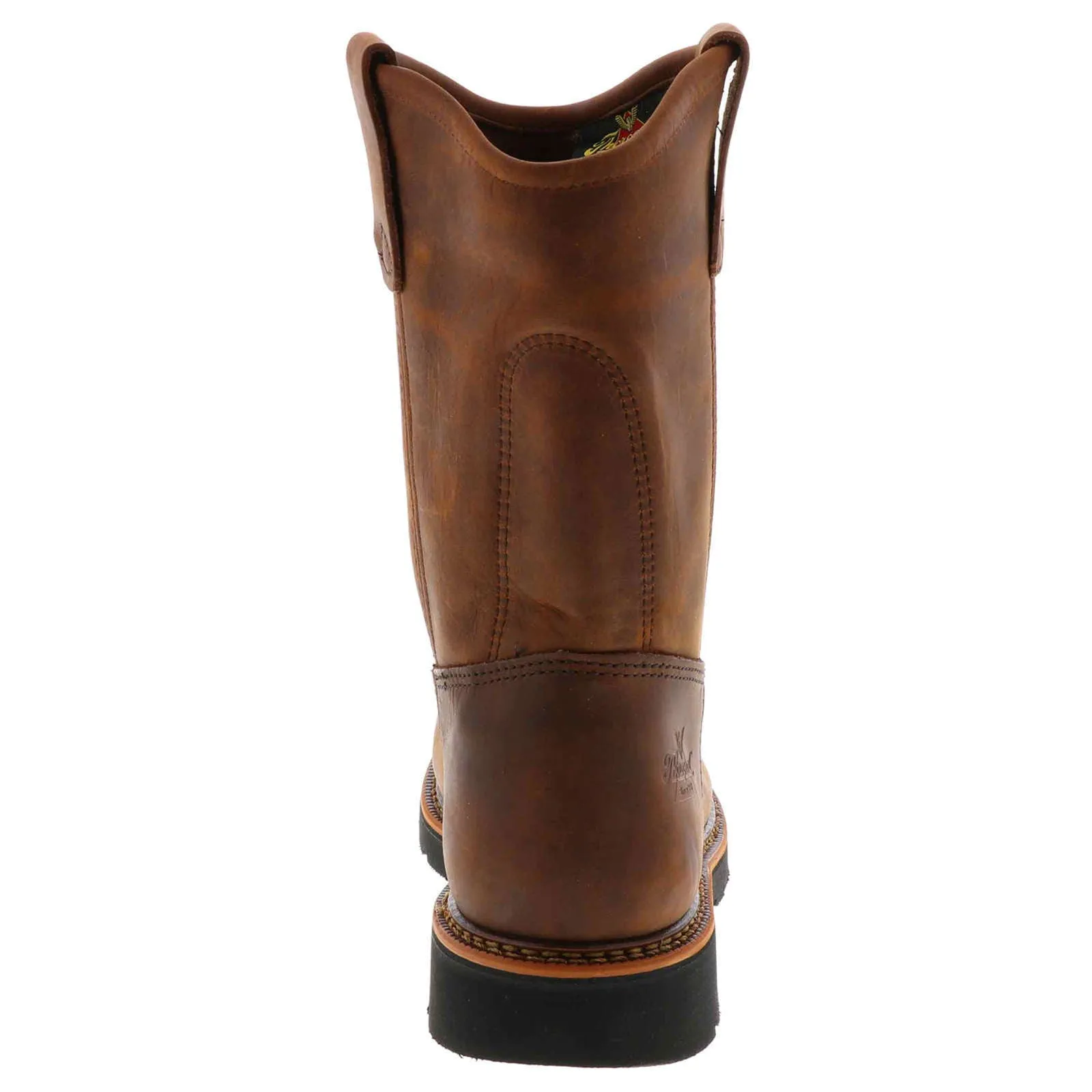 11 inch Safety Toe Leather Men's Wellington Boots