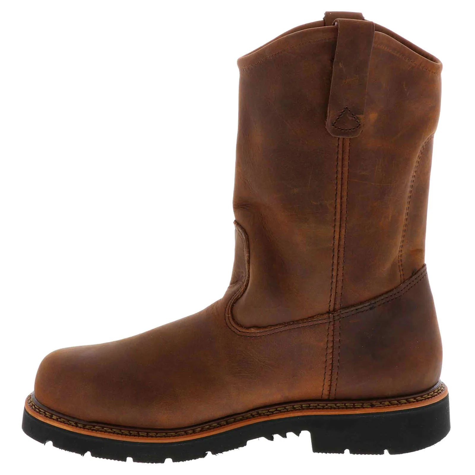 11 inch Safety Toe Leather Men's Wellington Boots