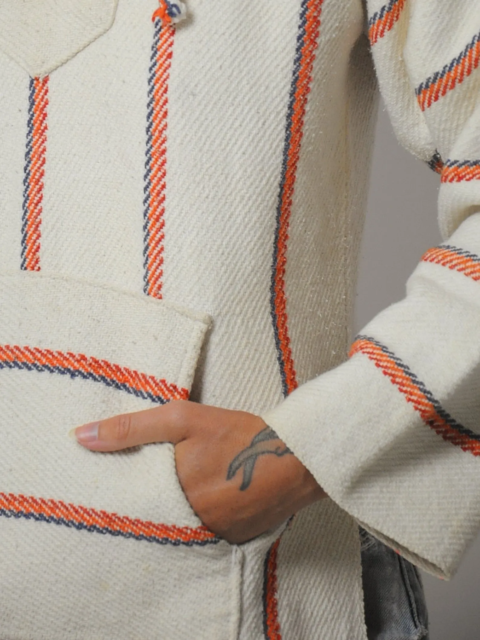 1970's Woven Beach Hoodie
