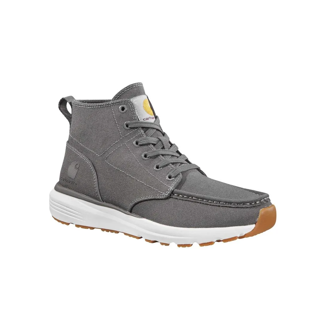5" Women's Haslett Moc Toe Canvas Soft-Toe Chukka Grey