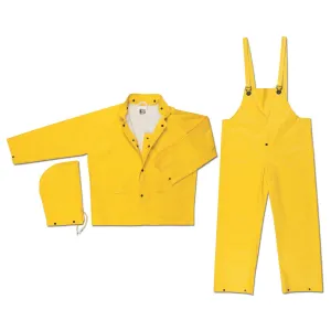 6003X3 MCR Commodore Heavy Ribbed PVC/Non-Woven Poly/nylon,3 PC,Yellow