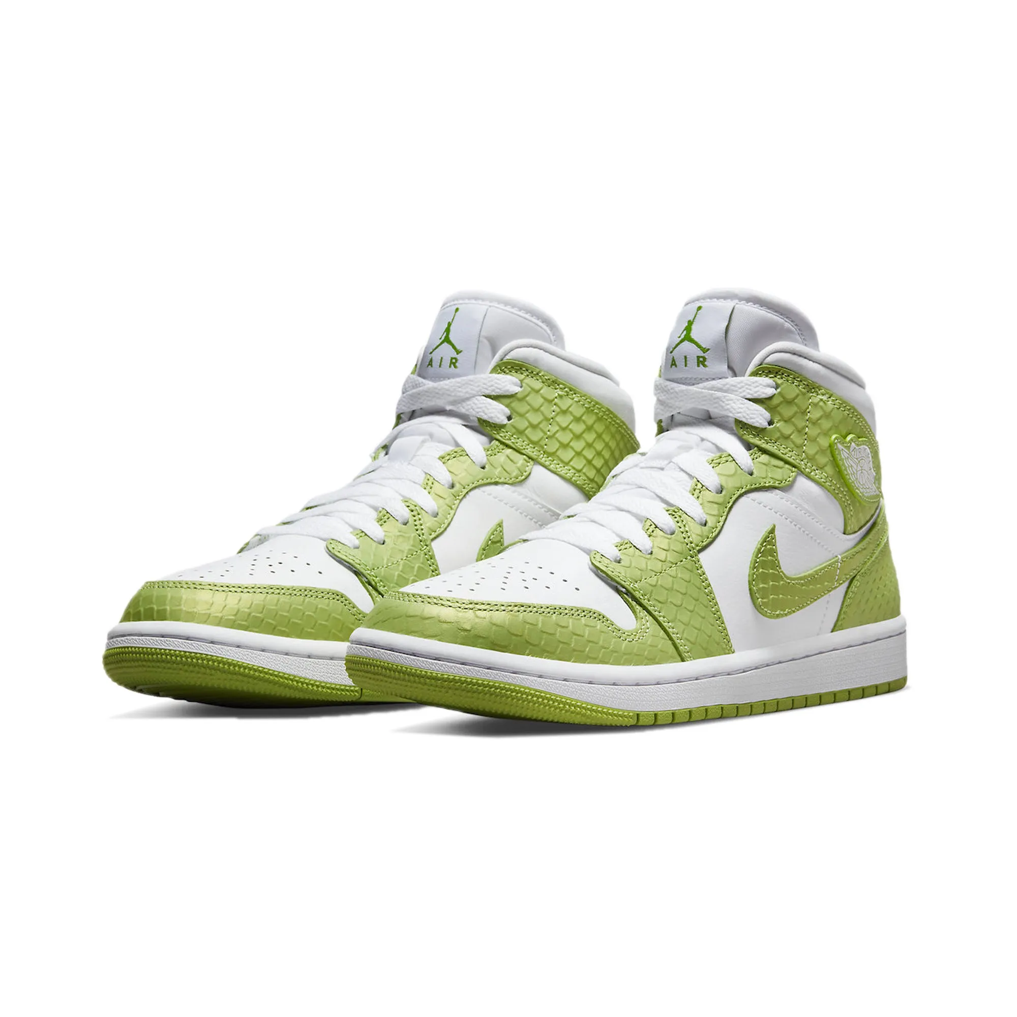Air Jordan Womens 1 Mid SE Shoes Vivid Green