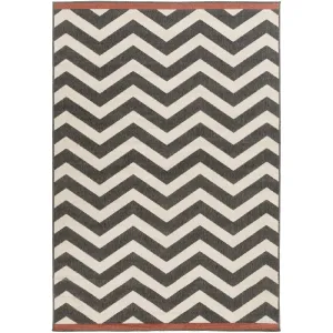 Alfresco Beige & Black Rug
