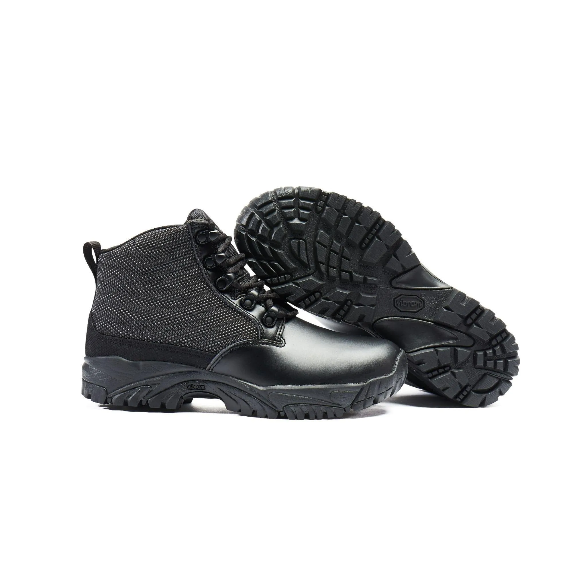 [ALL MUST GO CLEARANCE SALES] ALTAI® 6" Black Waterproof Tactical Boots with Leather Toe (MFT100-S)