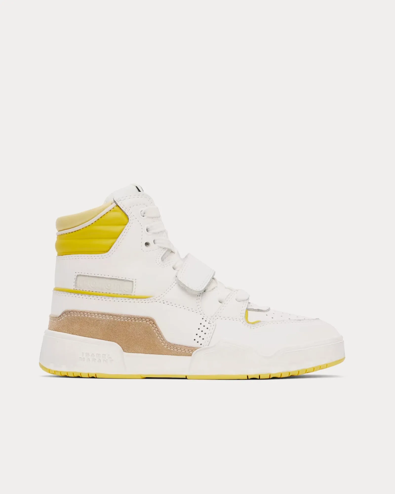 Alsee Light Yellow / White High Top Sneakers