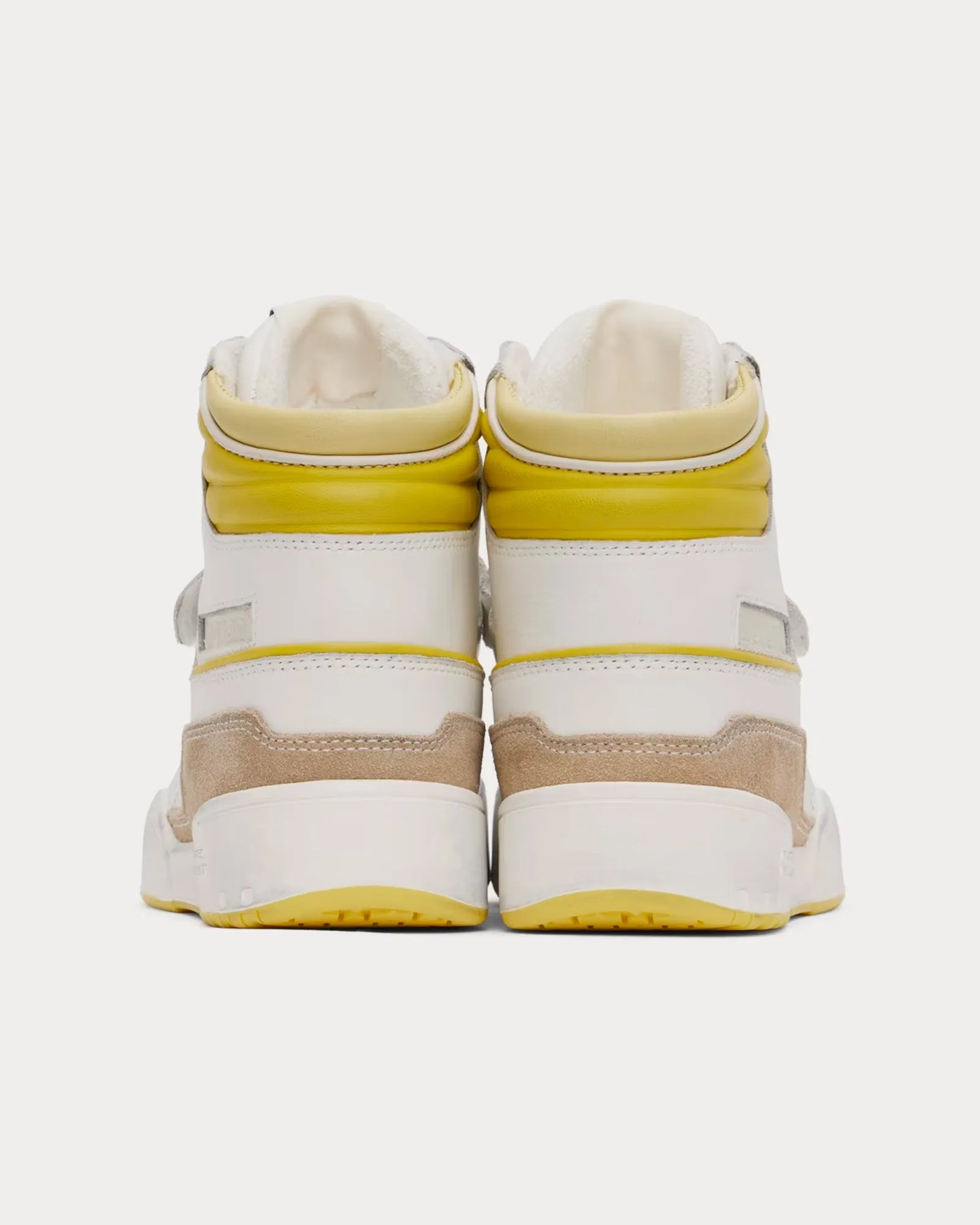 Alsee Light Yellow / White High Top Sneakers