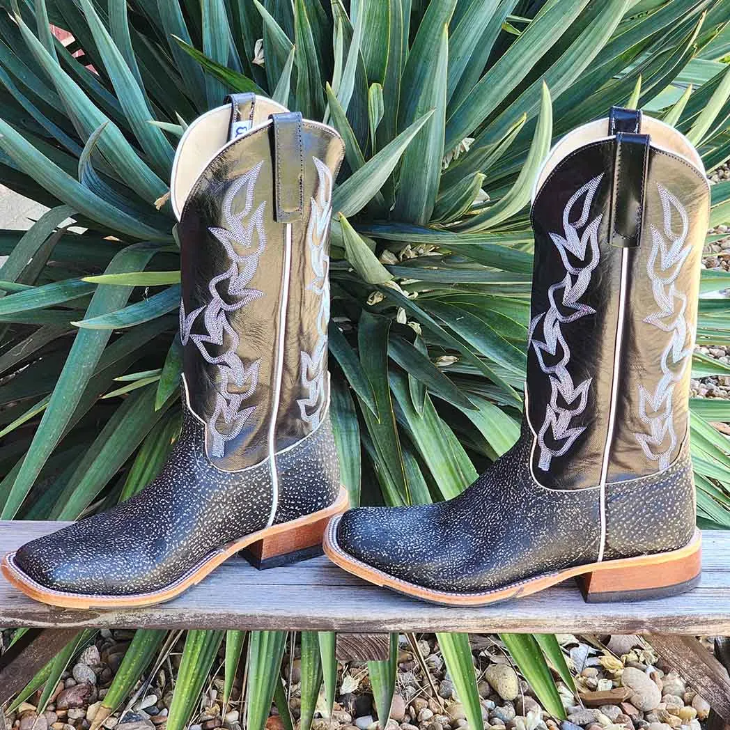Anderson Bean Grey Safari Giraffe Square Toe Boots