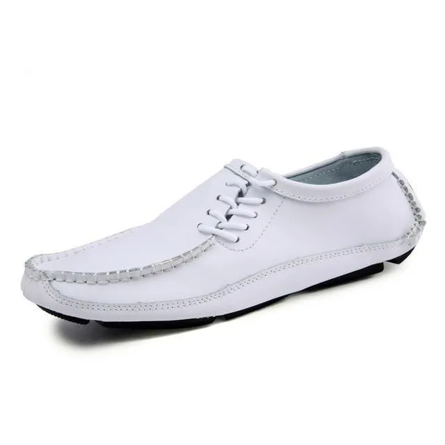 Angelo Ricci™ Breathable Lightweight Leather Mocassin