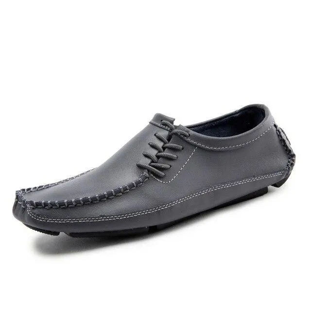 Angelo Ricci™ Breathable Lightweight Leather Mocassin