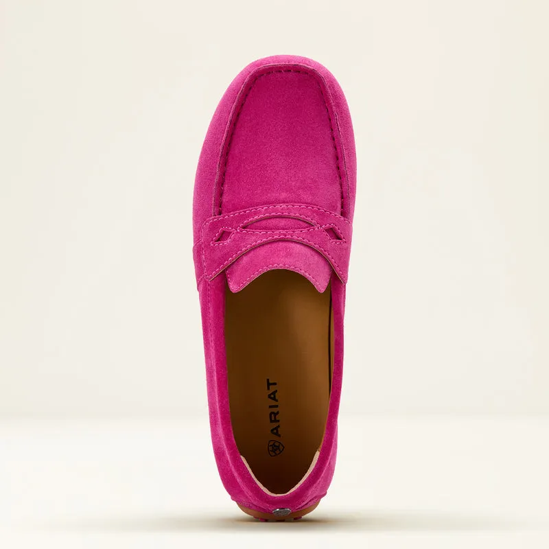 Ariat Women's Selene Driving Shoe Hot Pink Suede
