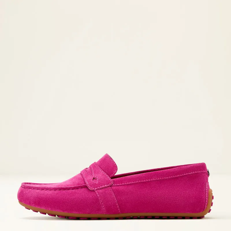Ariat Women's Selene Driving Shoe Hot Pink Suede
