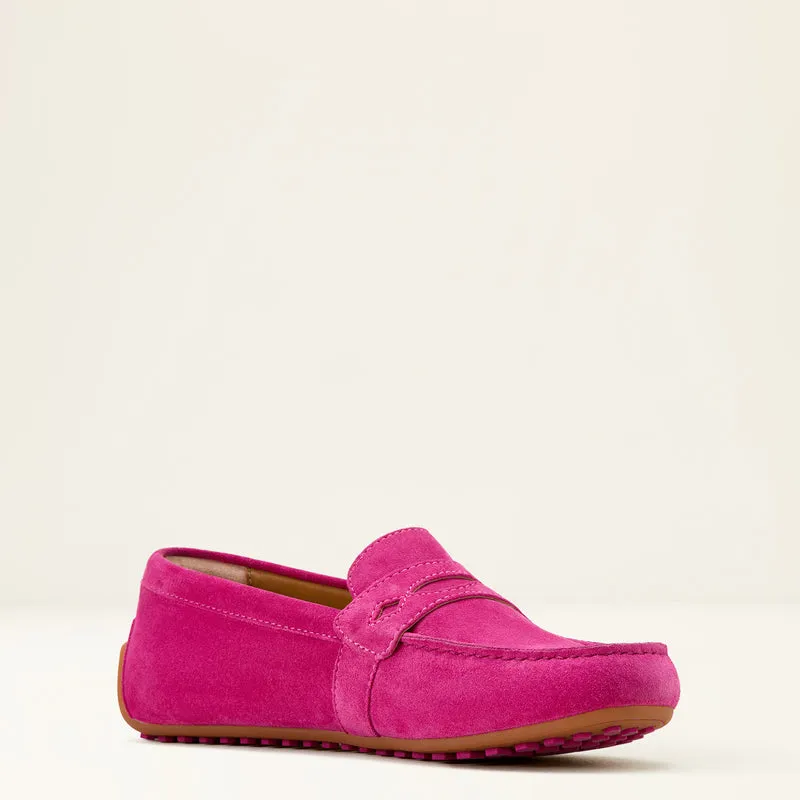Ariat Women's Selene Driving Shoe Hot Pink Suede