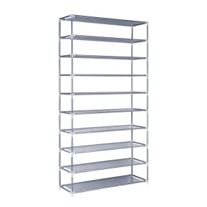 Artiss Shoe Rack Cabinet Stackable 10-Tier Grey