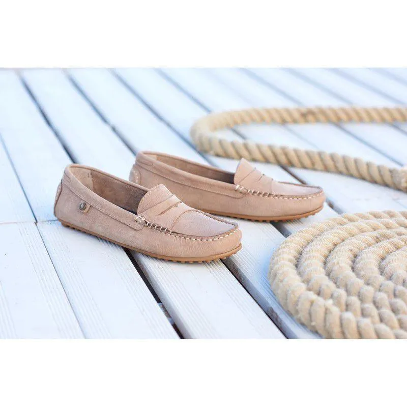 Barbour Ladies Danica Driving Shoe - Stone