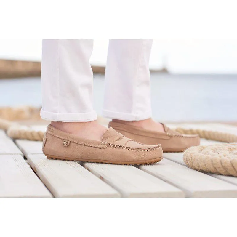 Barbour Ladies Danica Driving Shoe - Stone