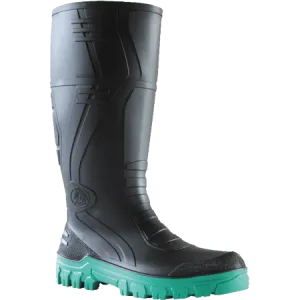 Bata Jobmaster 3 BlackGreen PVC 400mm Non Safety Gumboot 892-67280