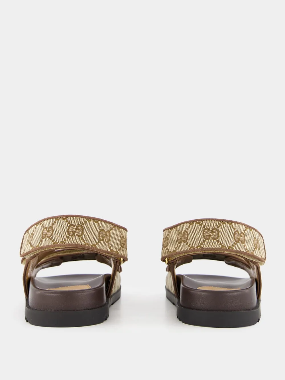 Beige GG Canvas Sandals