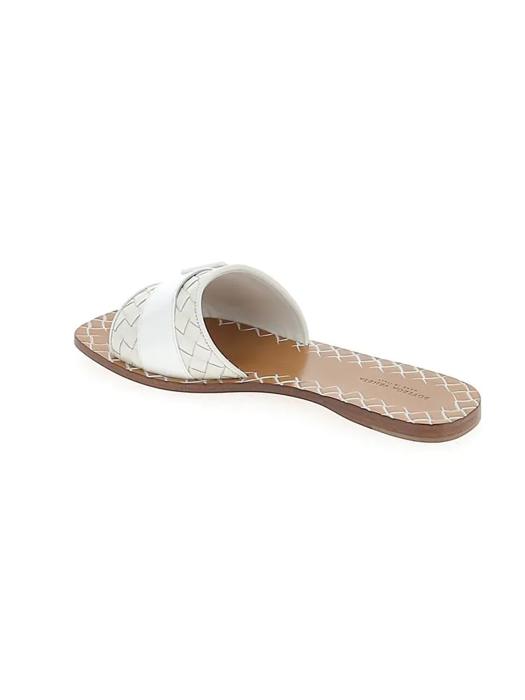 Bottega Veneta Woven Buckle Slides