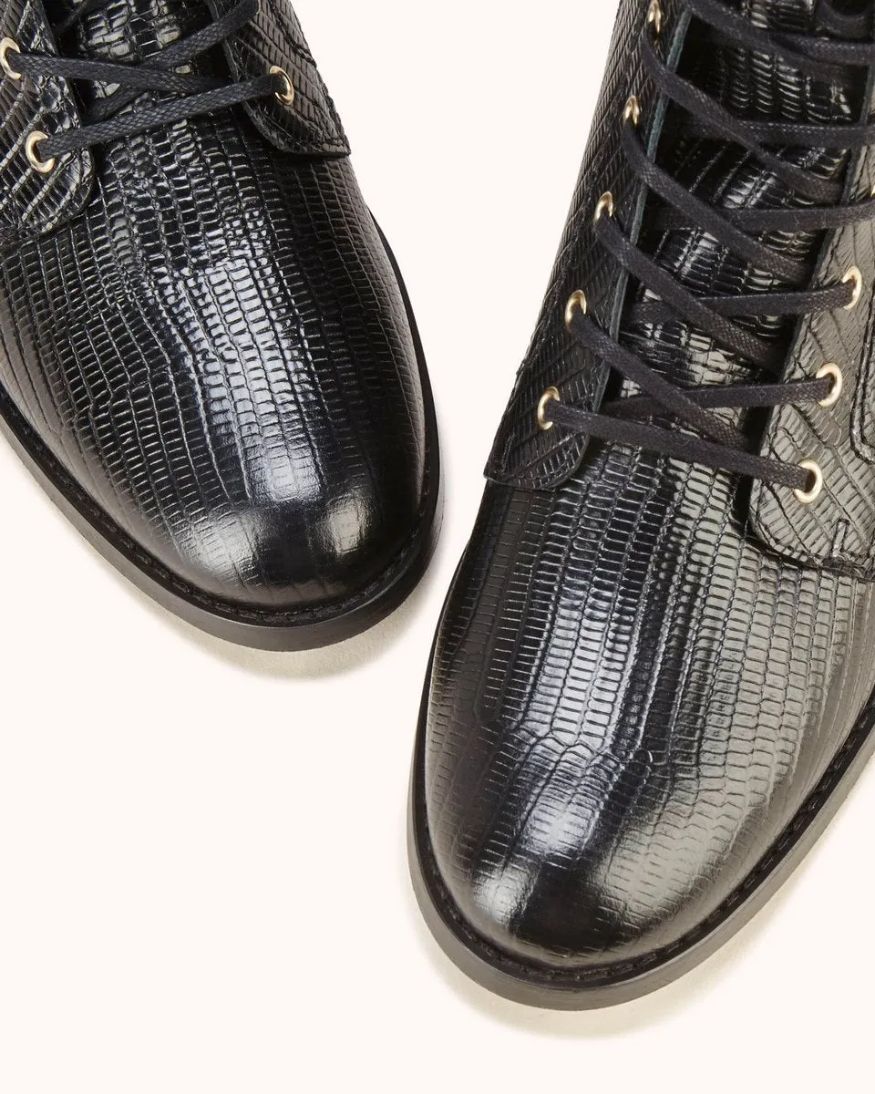Bottines En Cuir Fibi - Noir