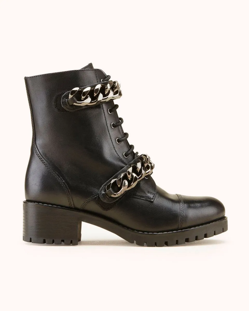 Bottines En Cuir Kori - Noir