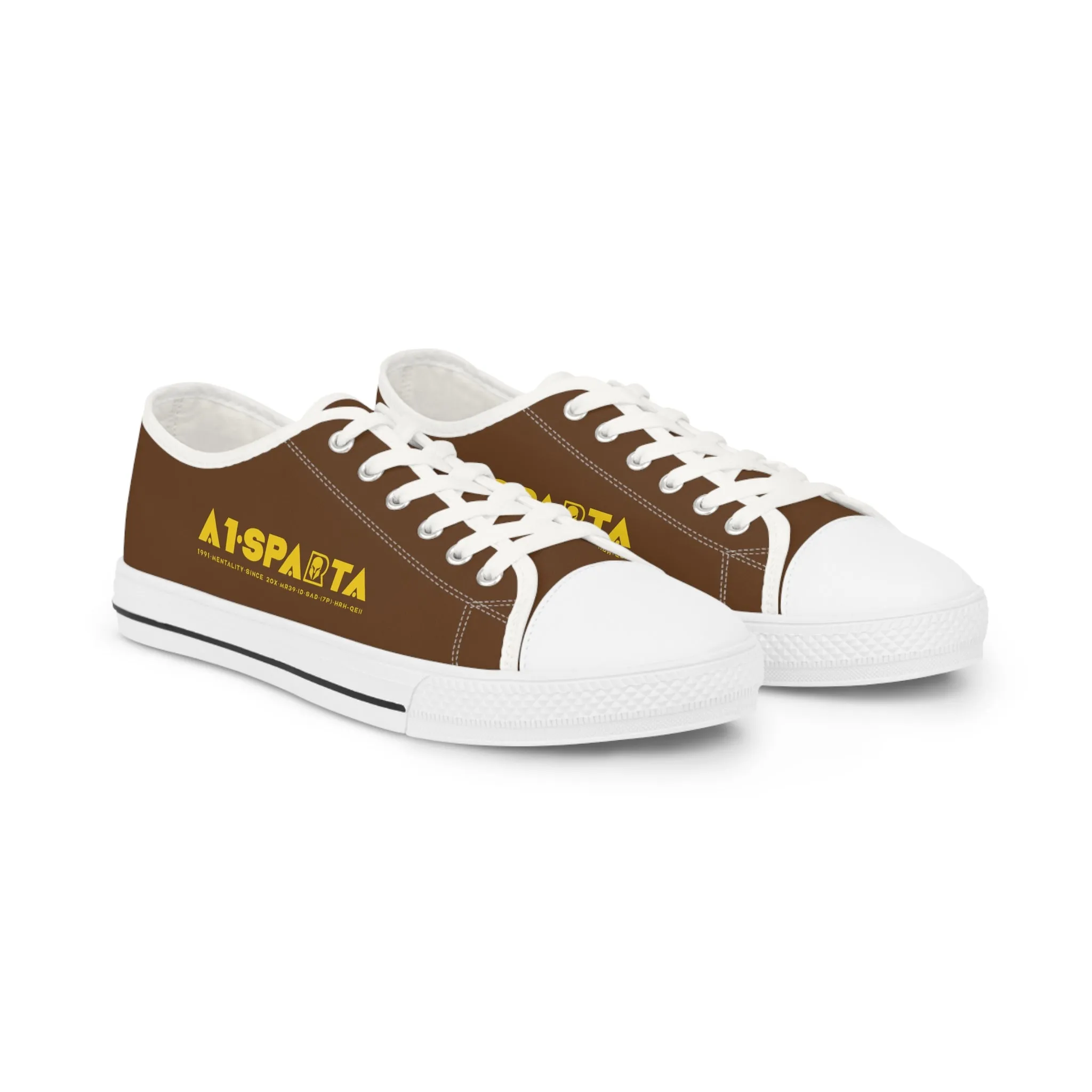 Brown A1-Sparta Men's Low Top Sneakers