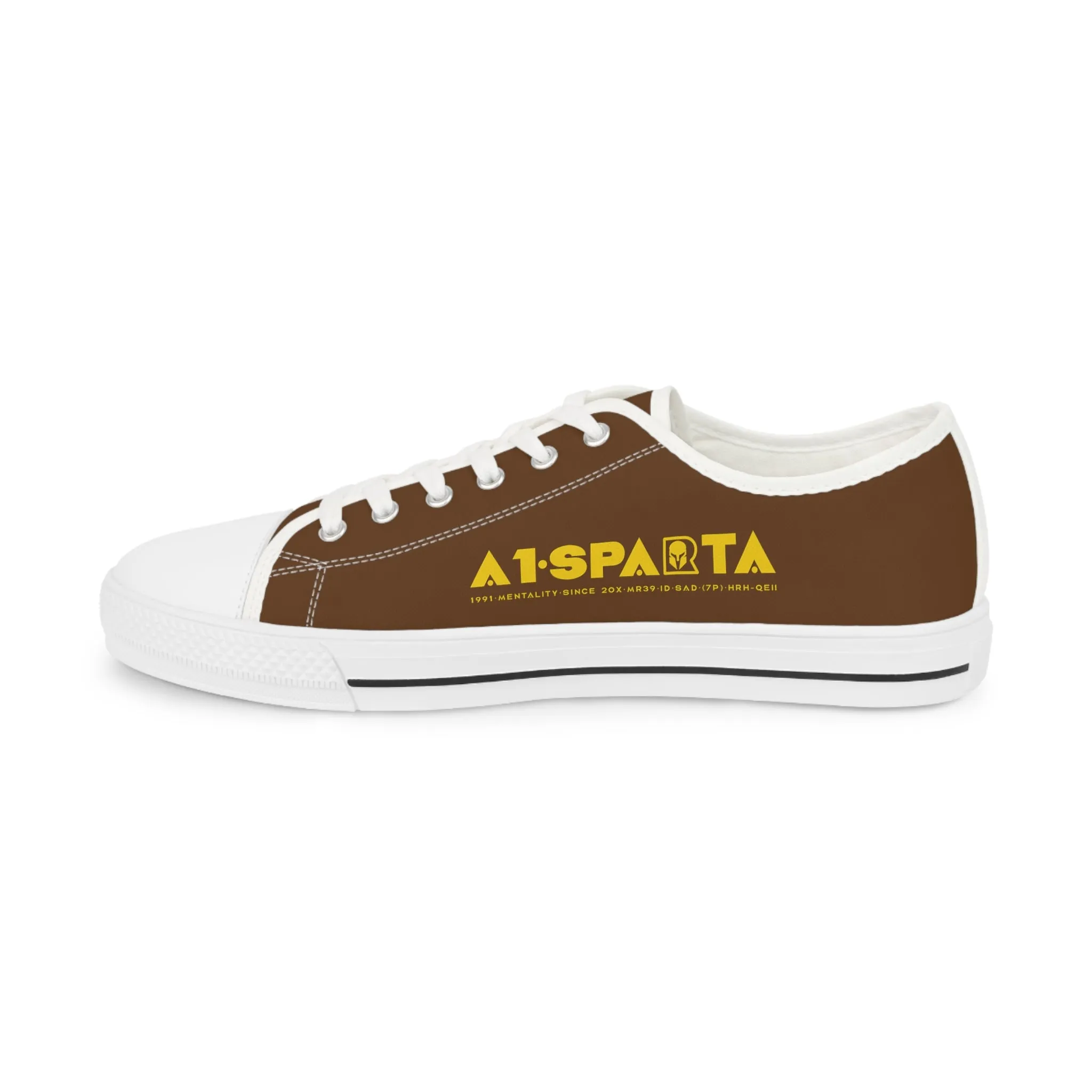 Brown A1-Sparta Men's Low Top Sneakers