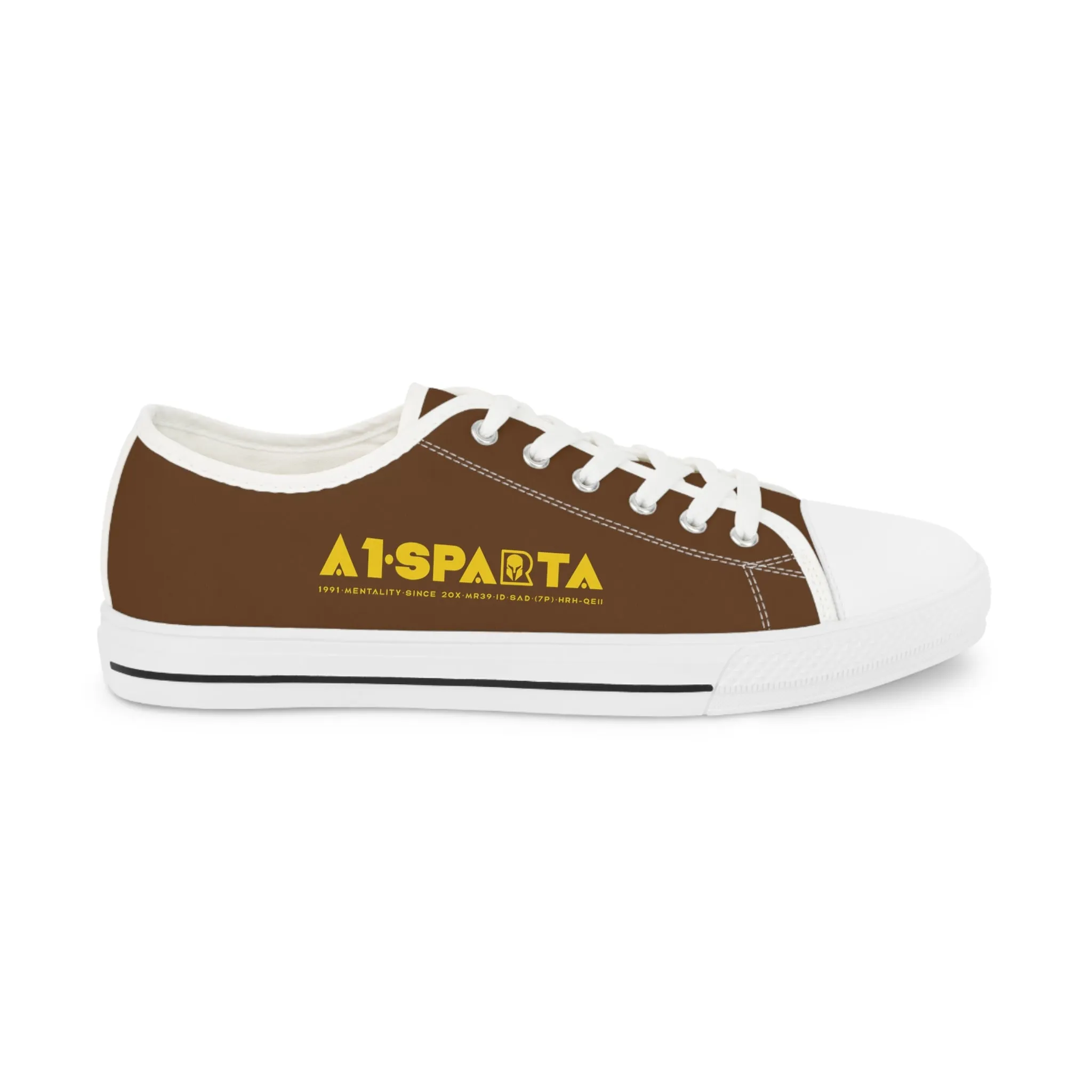 Brown A1-Sparta Men's Low Top Sneakers