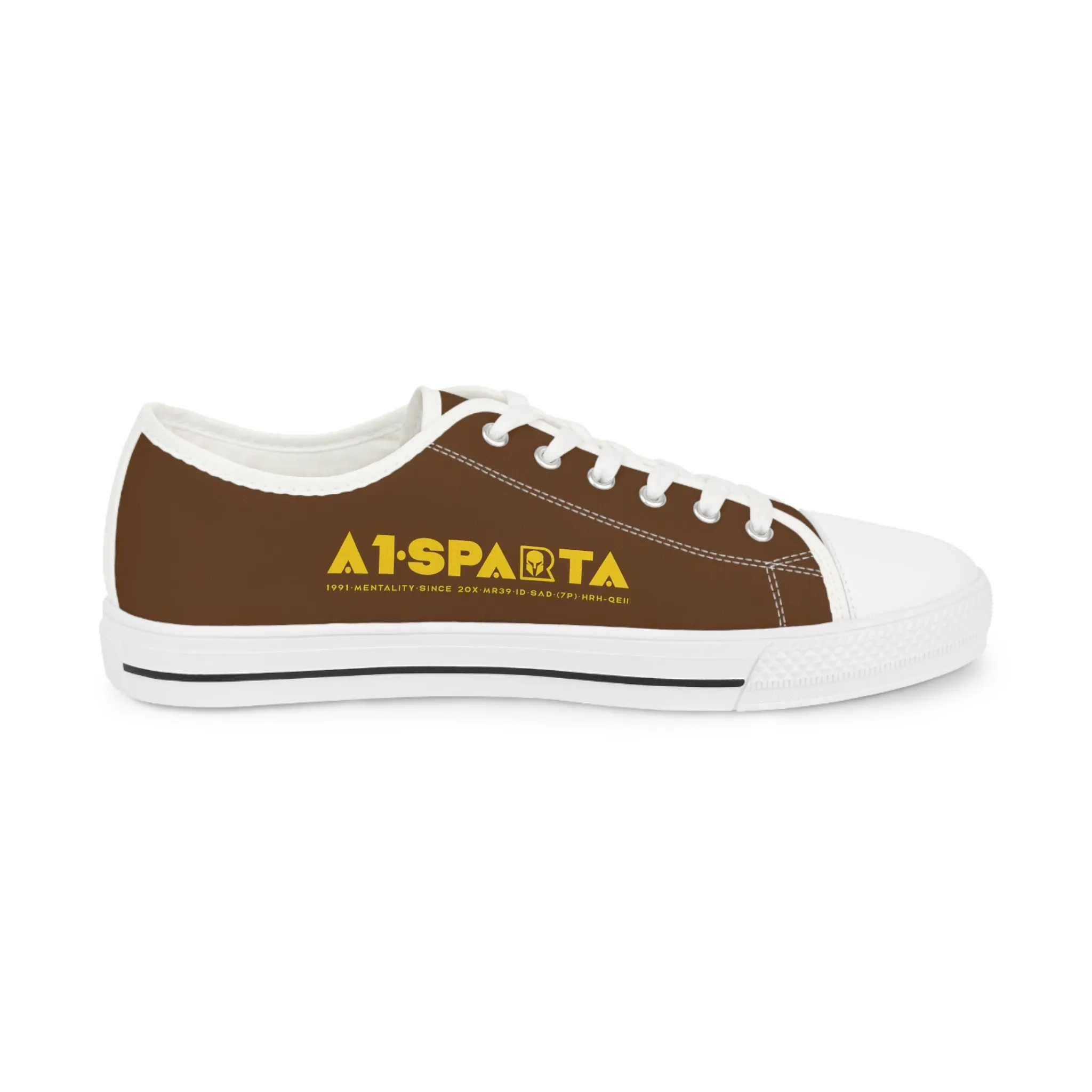 Brown A1-Sparta Men's Low Top Sneakers