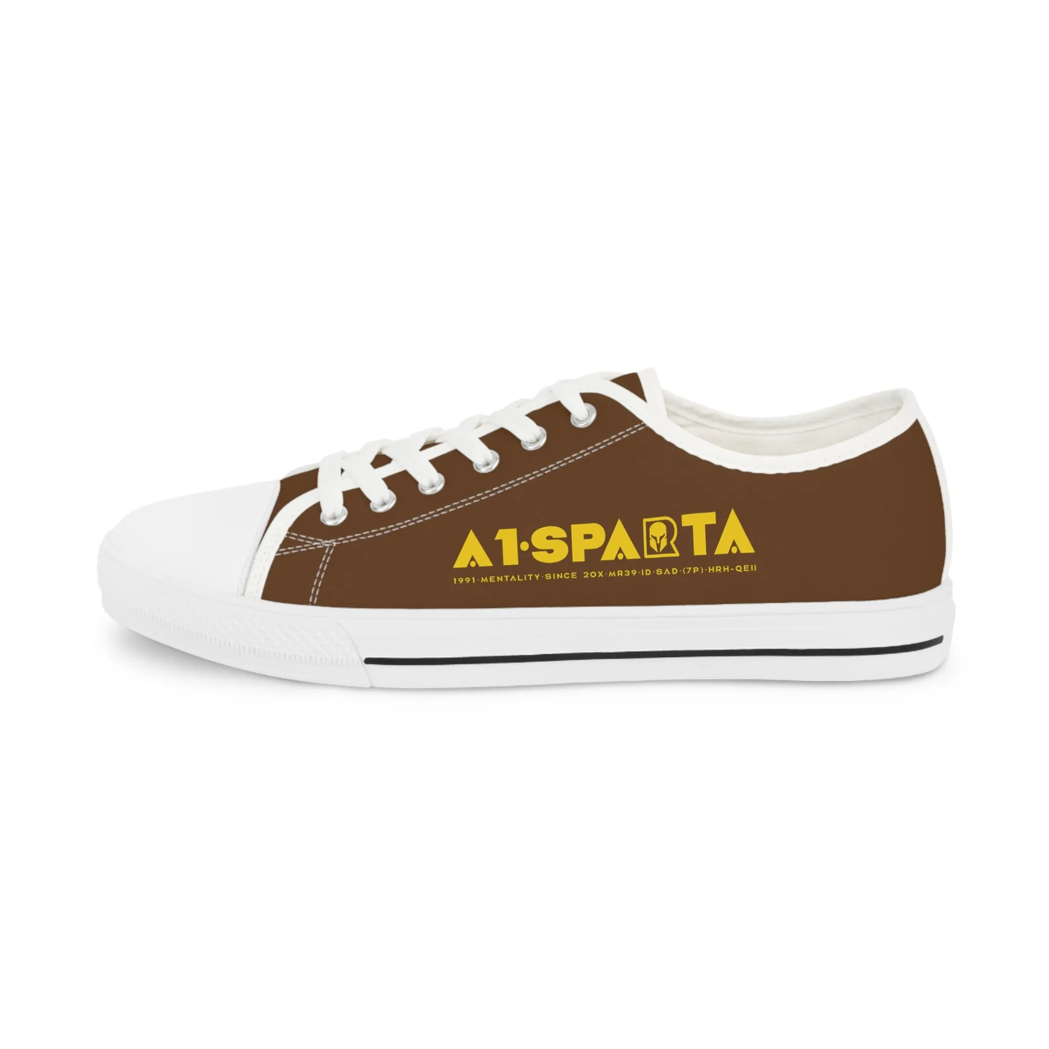 Brown A1-Sparta Men's Low Top Sneakers