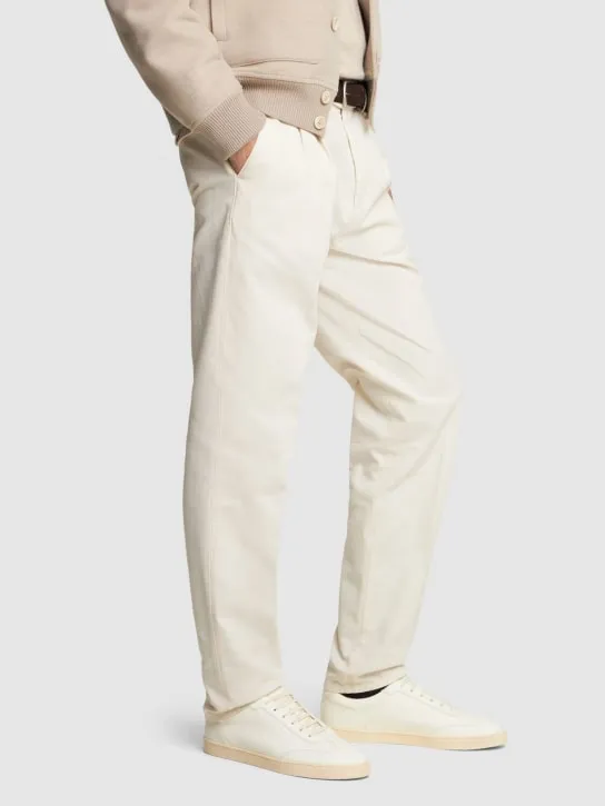 Brunello Cucinelli   Smooth leather elegant sneakers 