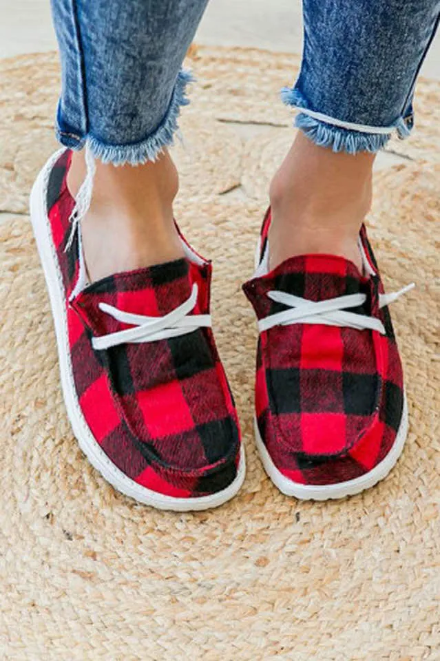 Canvas Shoes // Plaid