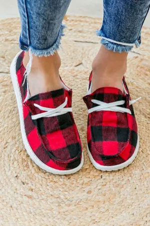 Canvas Shoes // Plaid