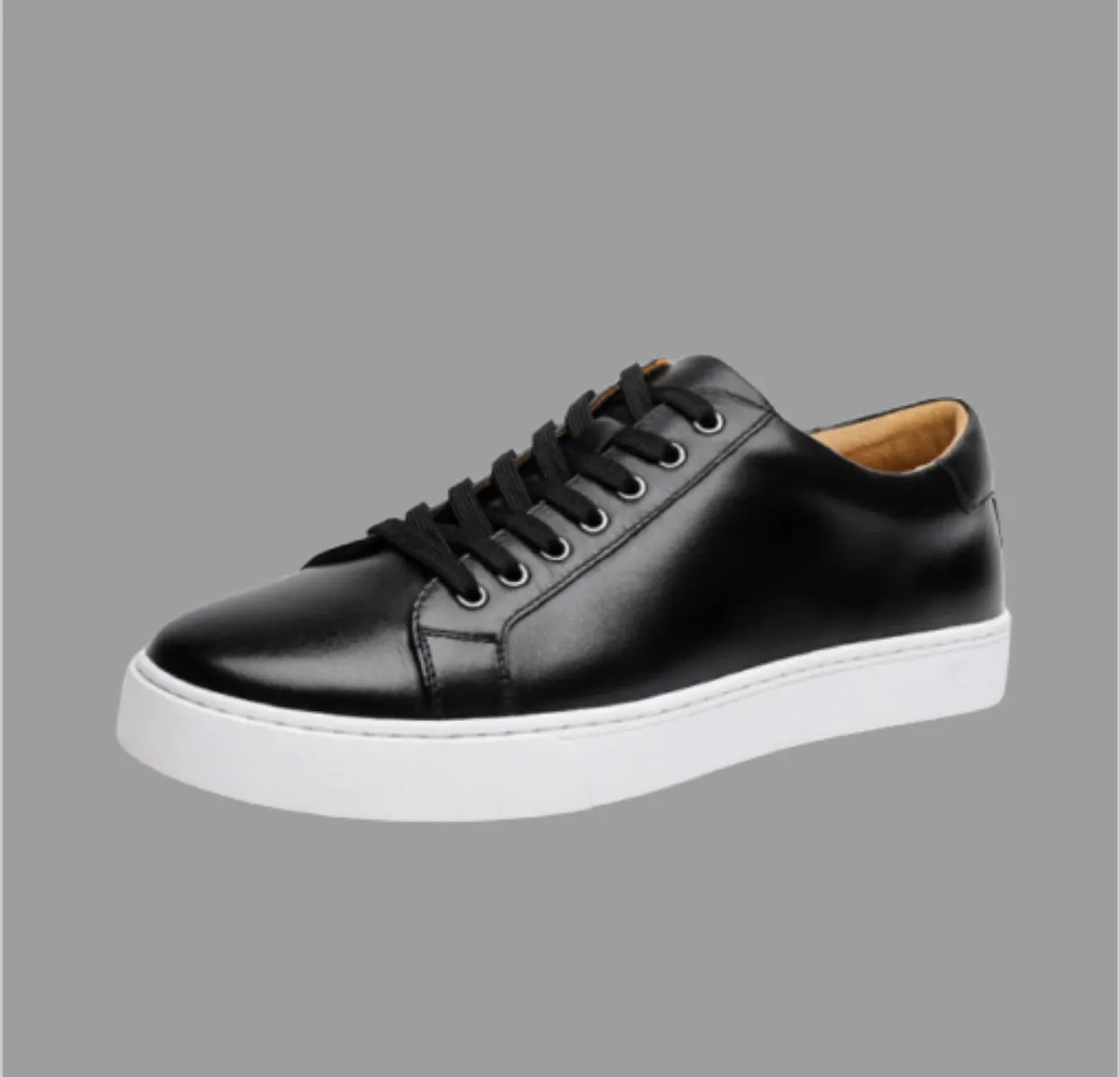 Casual Leather Lace Up Sneakers