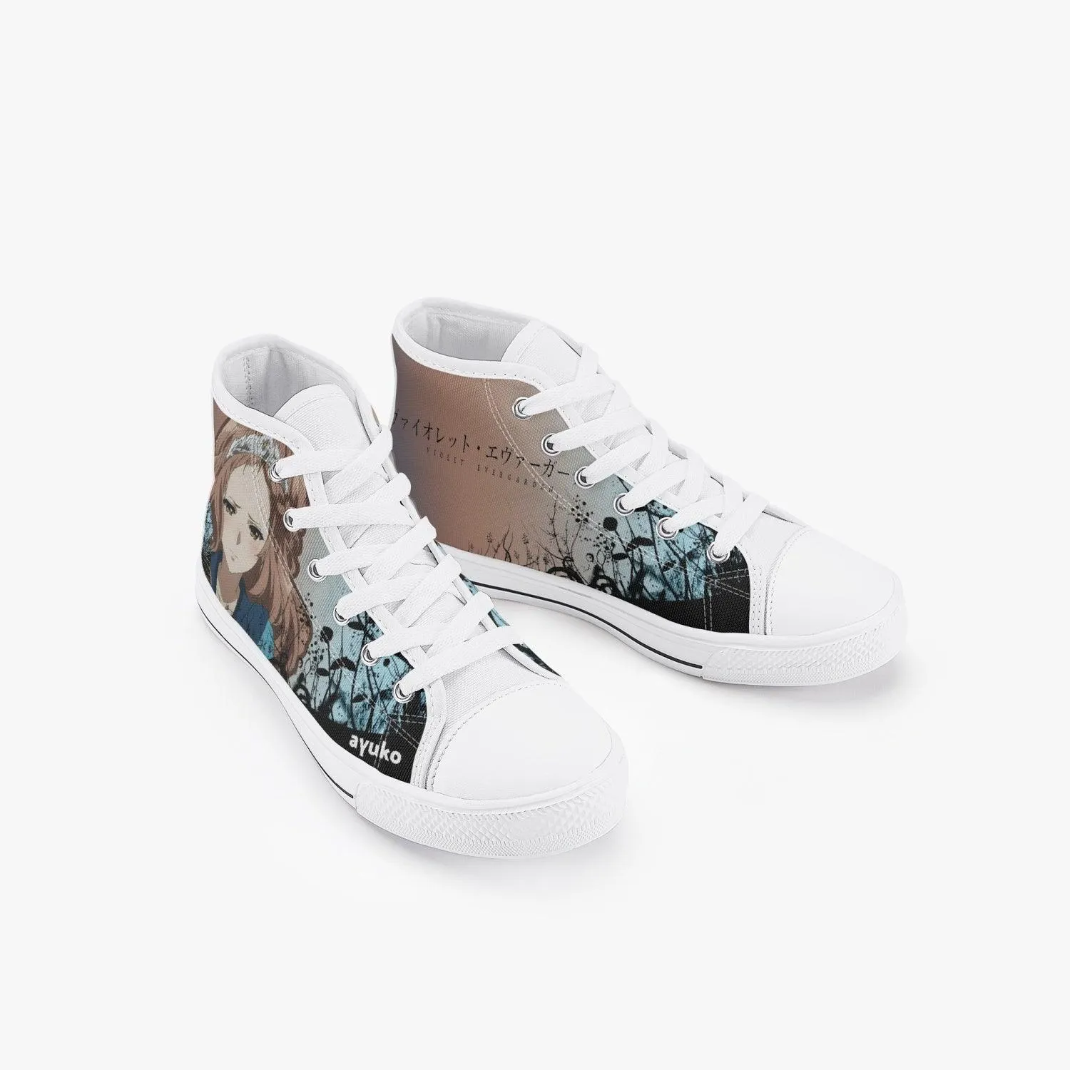 Charlotte Kids A-Star High Anime Shoes inspired by Violet Evergarden