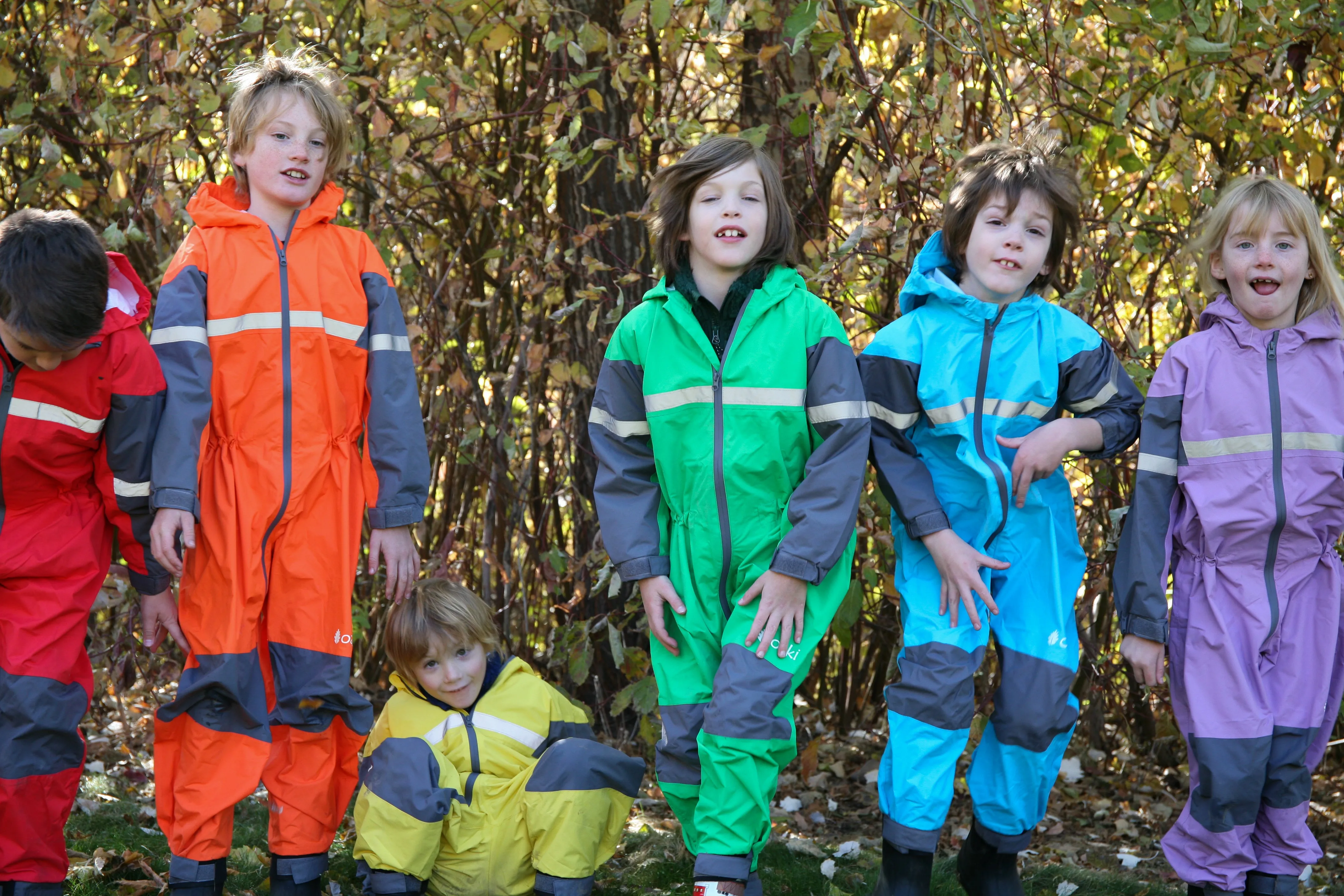 Children's Rain/Trail Suit, Classic Orange