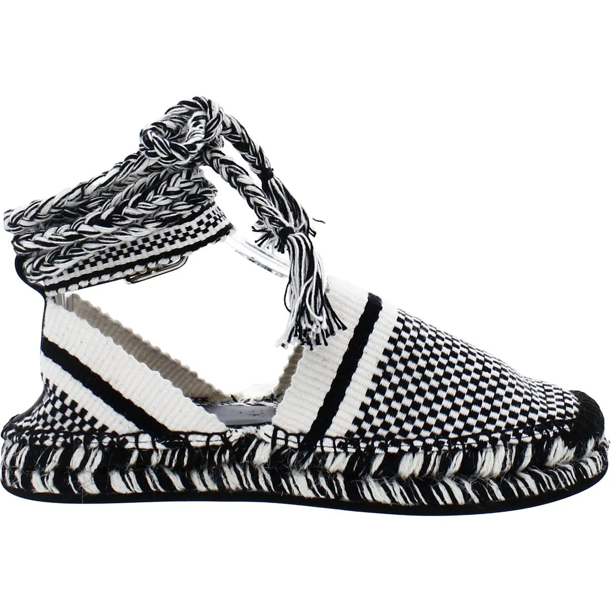 Chloe Womens Meril Ankle Tie Tassel Espadrilles
