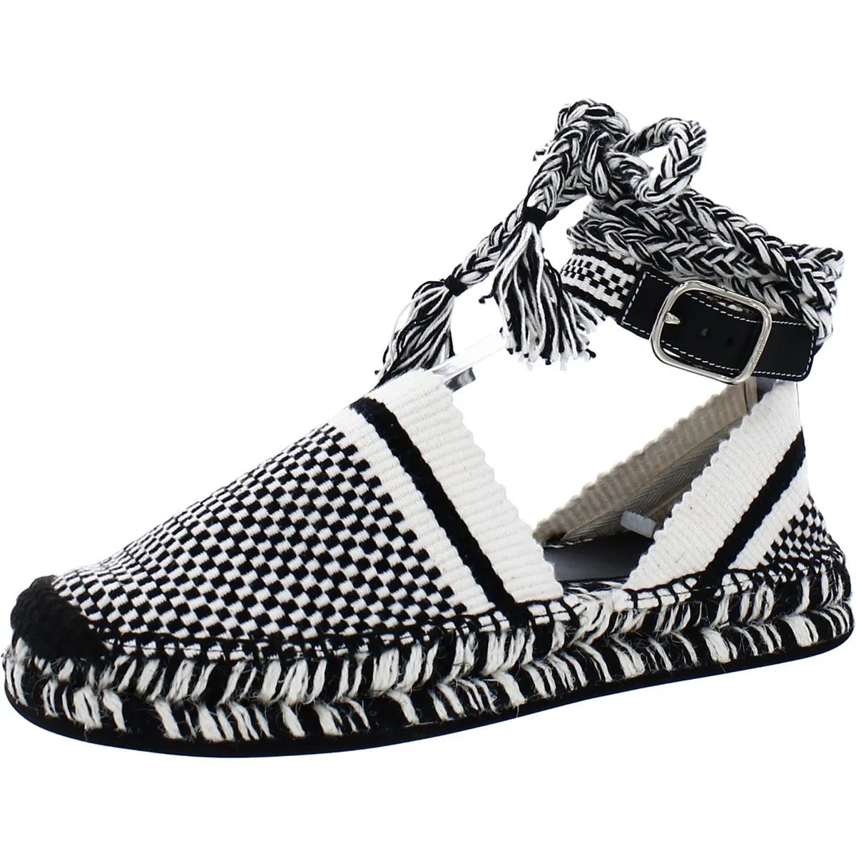 Chloe Womens Meril Ankle Tie Tassel Espadrilles