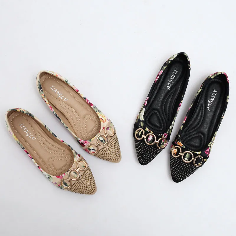 Cilool Point Shallow Mouth Middle Slope Heel Shoes