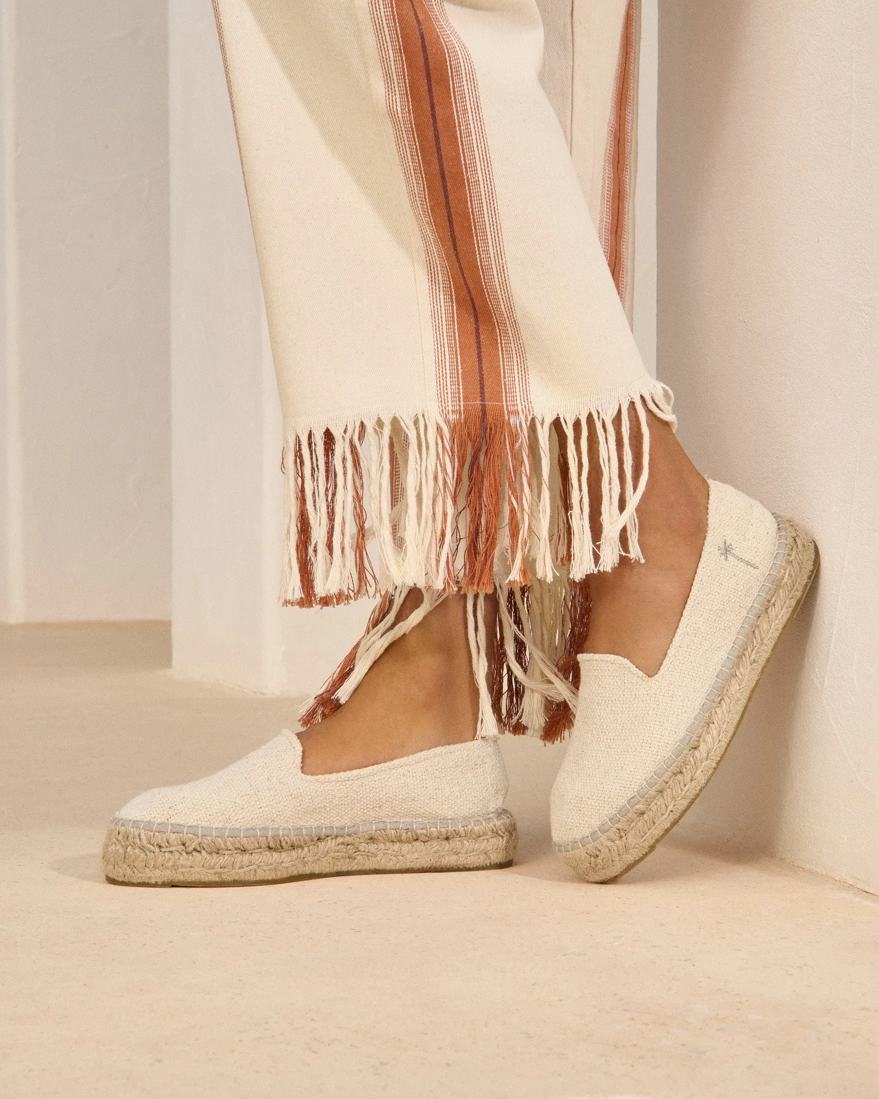 Coarse Woven Canvas Double Sole Espadrilles - G50D0 - Yucatán Natural