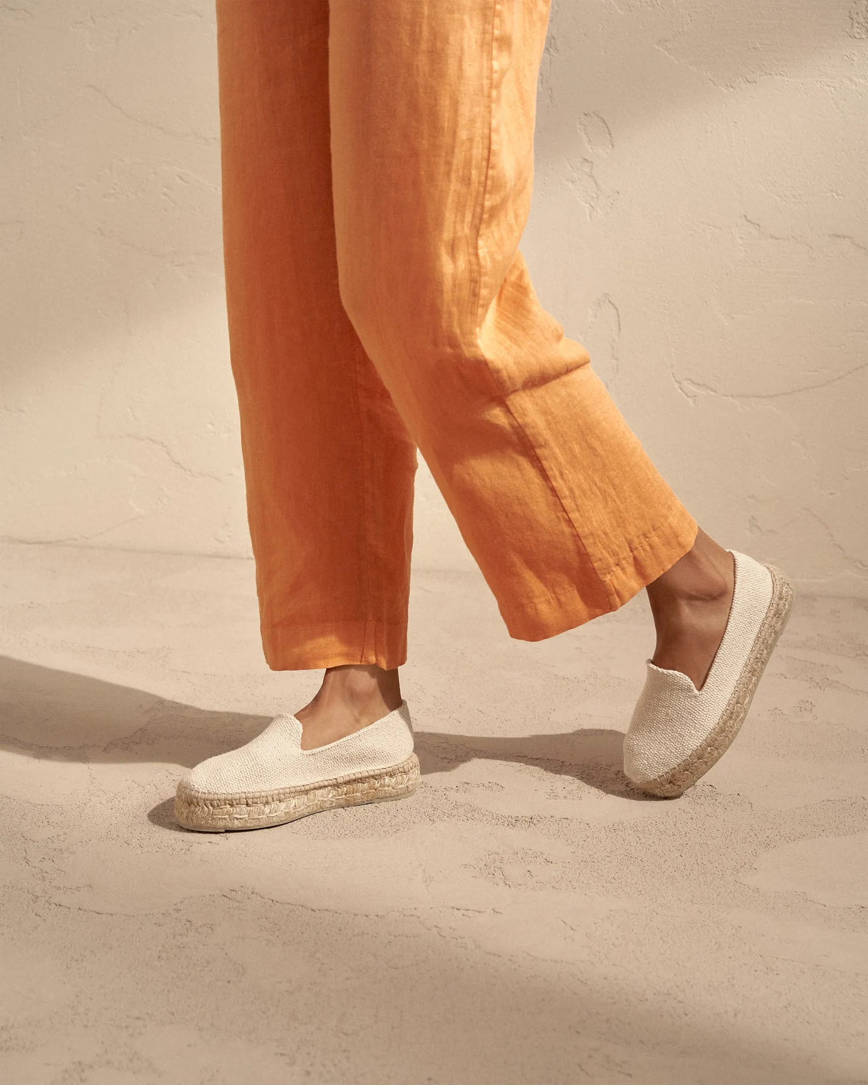 Coarse Woven Canvas Double Sole Espadrilles - G50D0 - Yucatán Natural