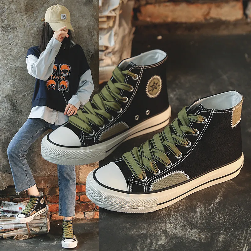 Creative Beautiful Women's Spring Beggar Female Canvas Shoes