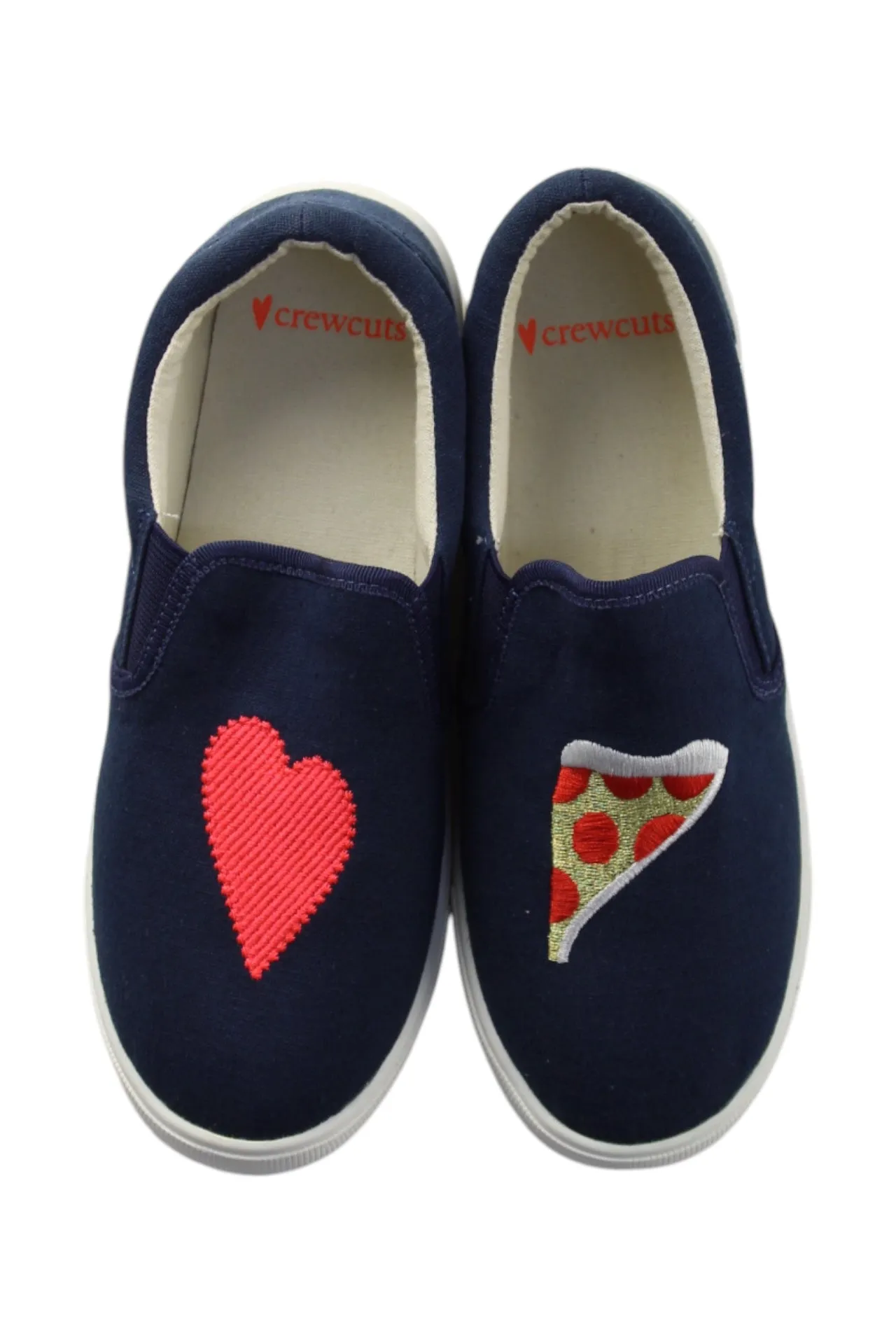 Crewcuts Heart Slip Ons EU36