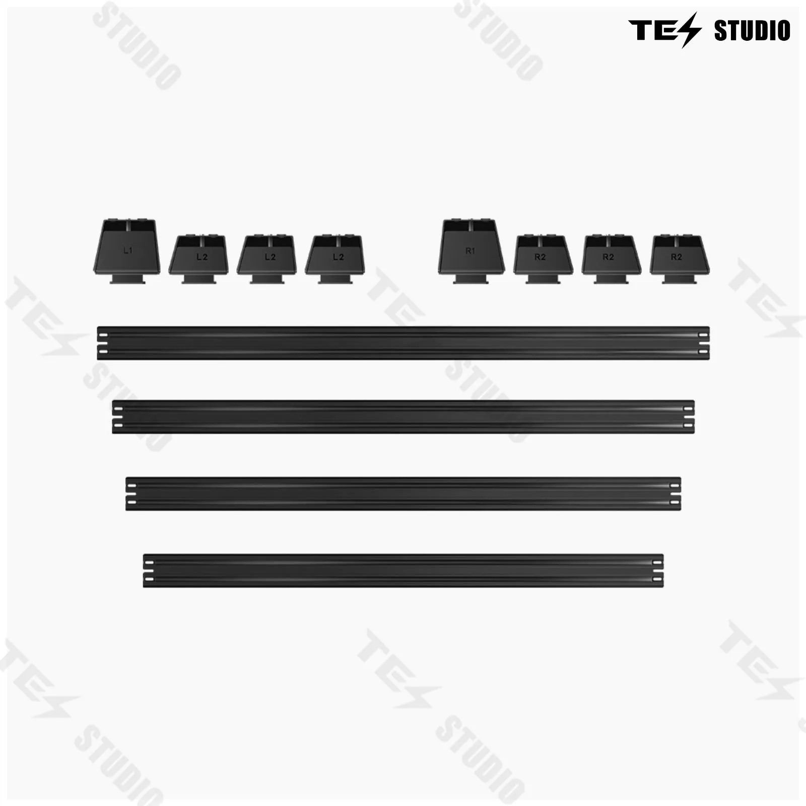 Crossbar Roof Rack Rooftop Cargo Rack Carrier For Cybertruck Tesstudio®