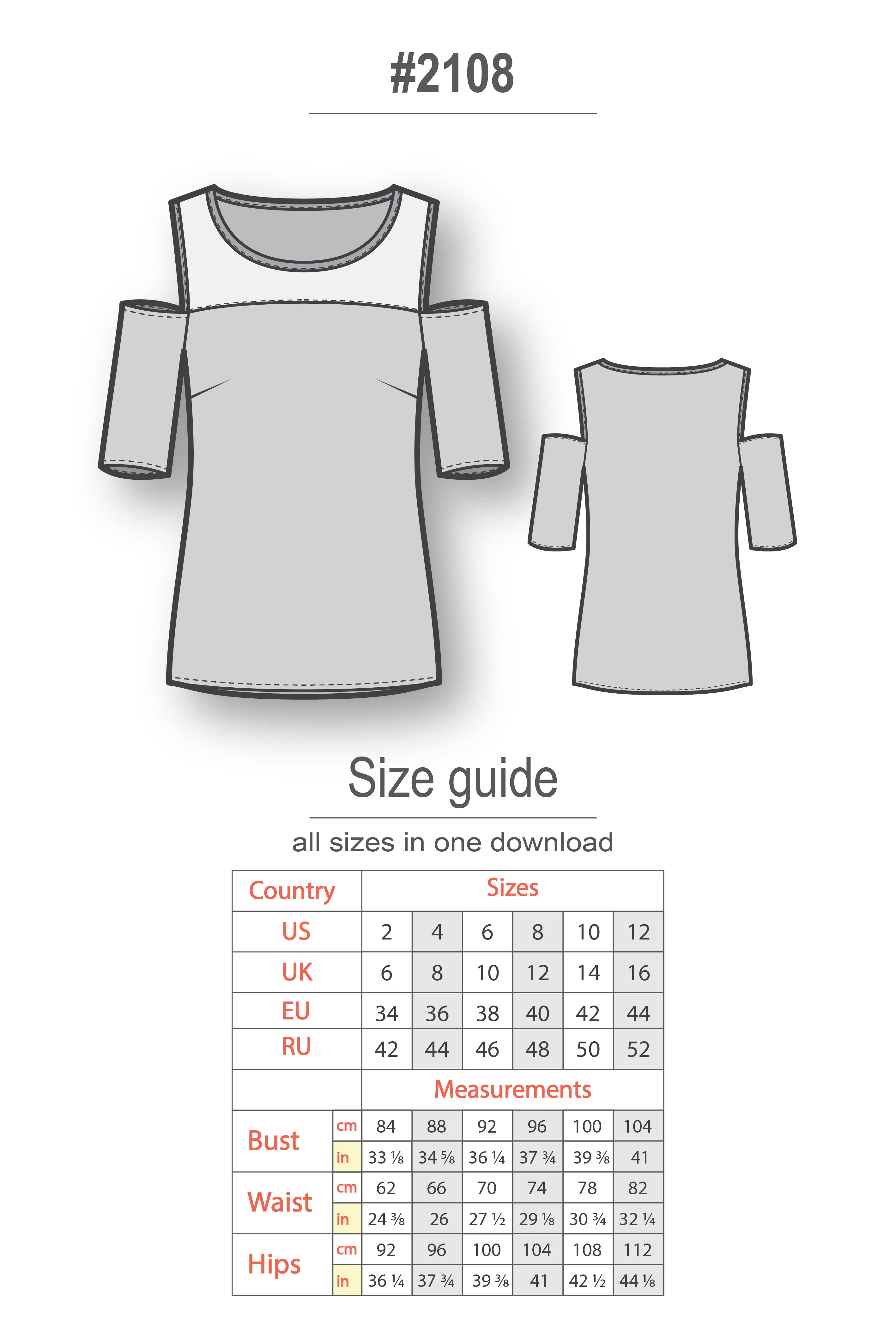 Cut Out Shoulder Top #2108