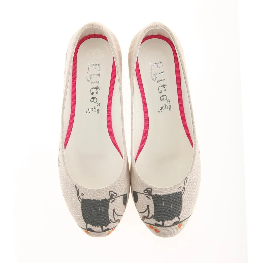 Cute Dog Ballerinas Shoes 1114