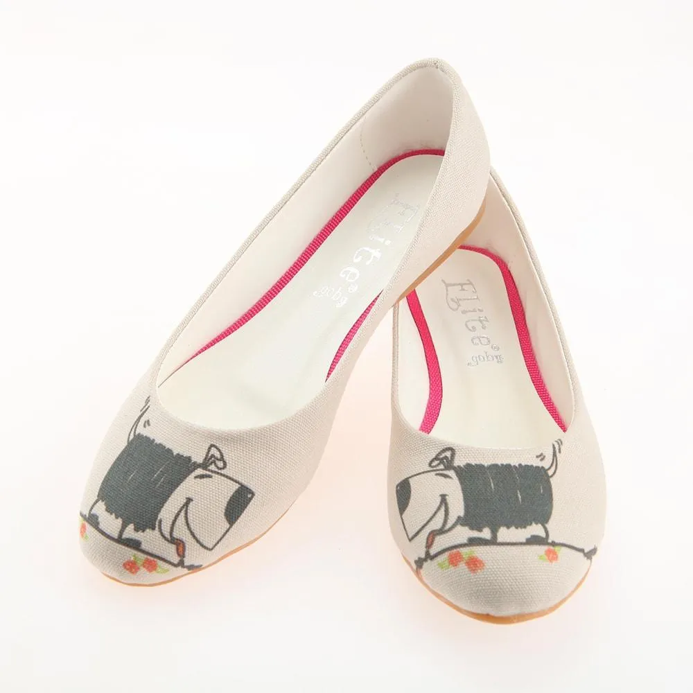 Cute Dog Ballerinas Shoes 1114