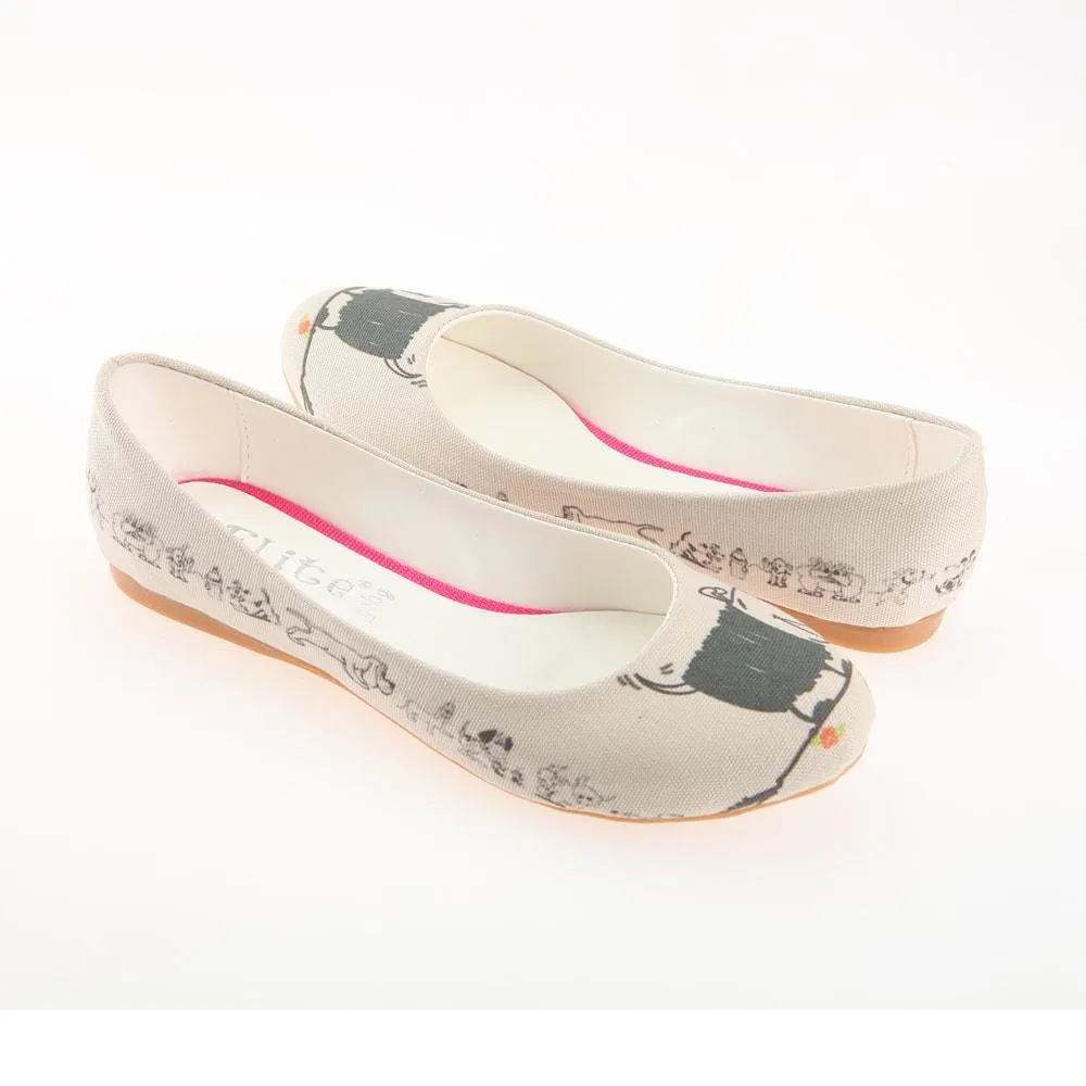 Cute Dog Ballerinas Shoes 1114