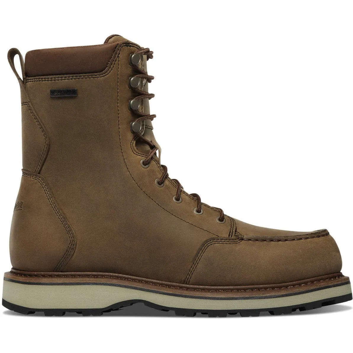 Danner Men's Cedar River 8" Moc Toe WP Hunt Work Boot -Brown- 14304