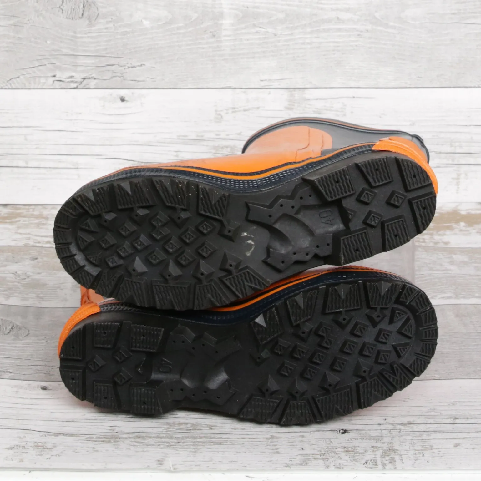 De-Branded Steel Toe Cap Chainsaw Class 2 Wellington Boots UK6.5